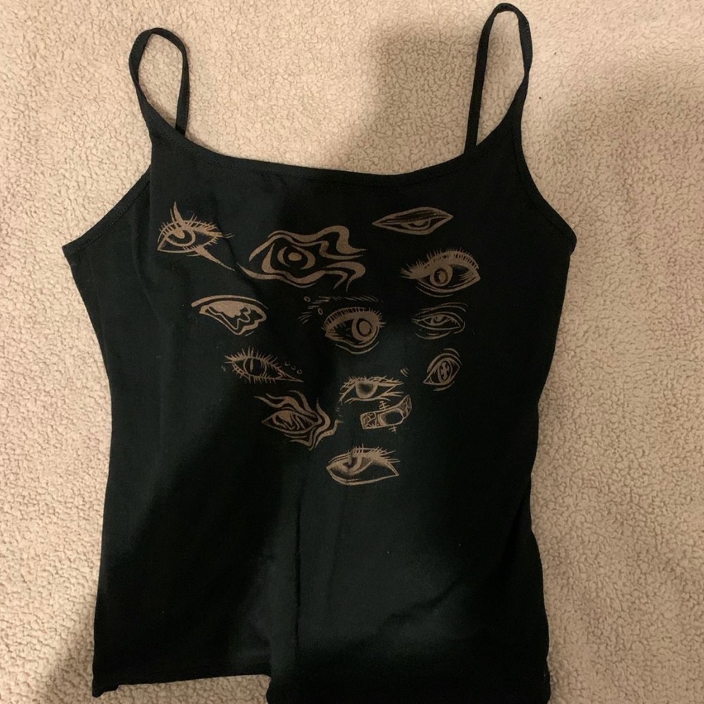grunge/emo/artistic/alternative spaghetti/strap tank-top
